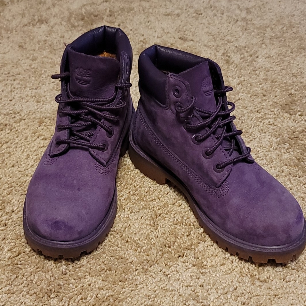 Timberland purple girl boots